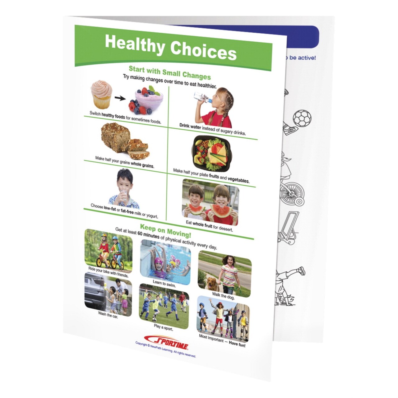 Sportime Making Healthy Decisions Visual Learning Guide, 4 Pages, Grades 1 to 4